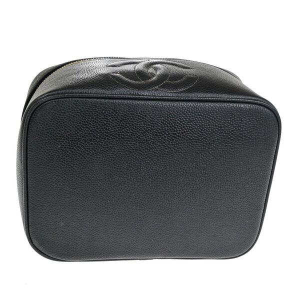 Chanel Cc Logo Vanity Hand Bag Caviar #160076C41B - Picture 6 of 15